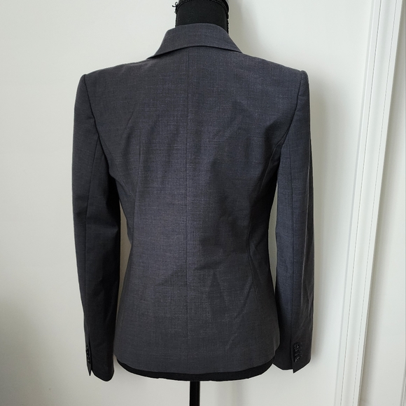 ANN TAYLOR Blazer Dark Gray Womens Size 2 - Picture 2 of 9